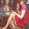 Woman Smoking Gerda Wegener Paint By Numbers