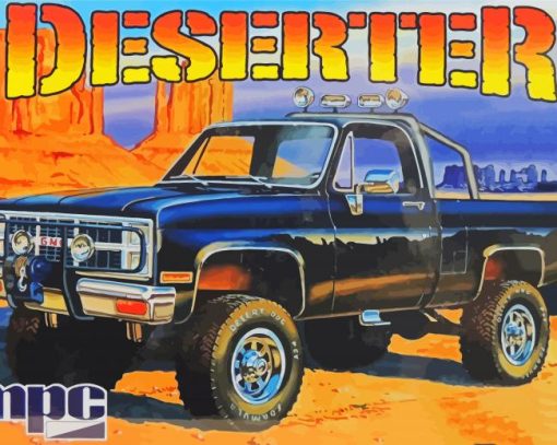 1984 GMC Poster Paint By Numbers