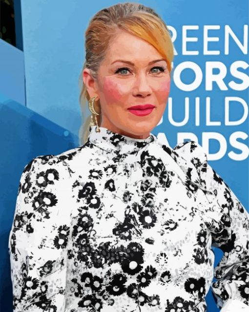 American Actress Christina Applegate Paint By Numbers