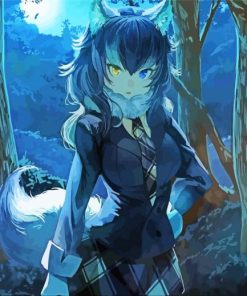 Anime Wolf Girl Paint By Numbers