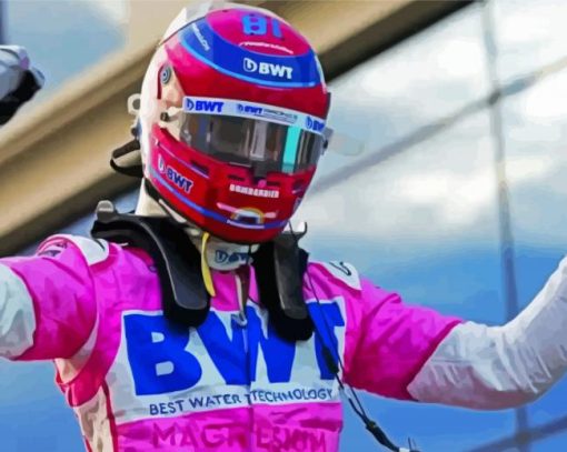 Car Racer Lance Stroll Paint By Numbers