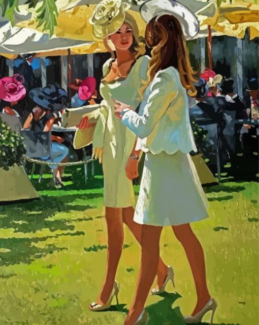 Classy Ladies At Races Paint By Numbers