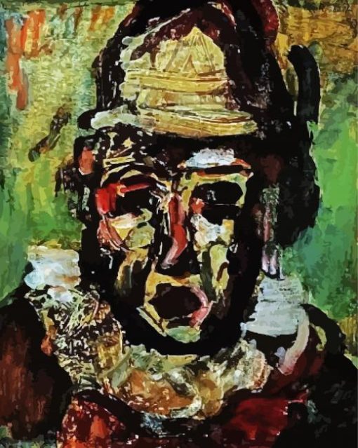 Clown Tragique By Georges Rouault Paint By Numbers