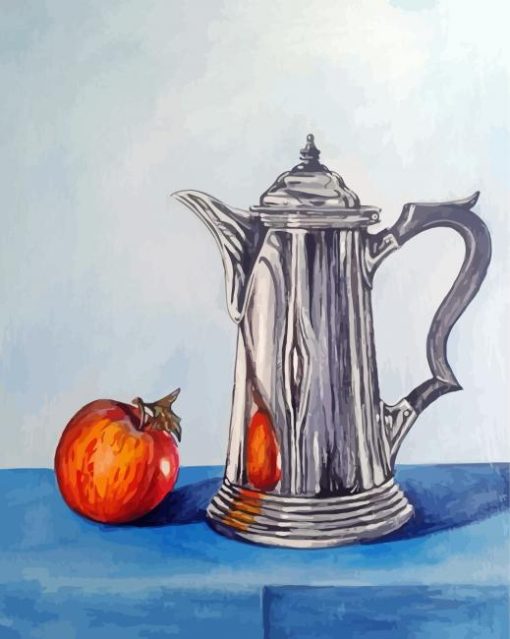 Coffee Pots Illustration Paint By Numbers