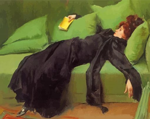 Decadent Woman Ramon Casas Paint By Numbers