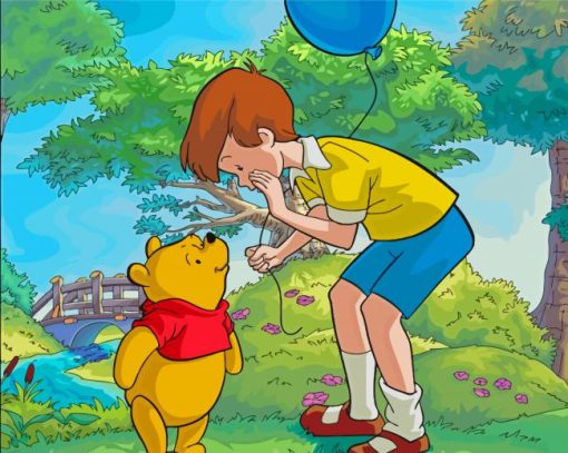 Disney Christopher Robin And Winnie The Pooh Paint By Numbers