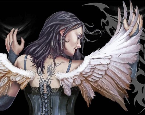 Gothic Angel Paint By Numbers