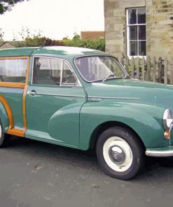 Green Morris Minor Traveller Paint By Numbers