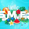 Illustration Hello Summer Paint By Numbers