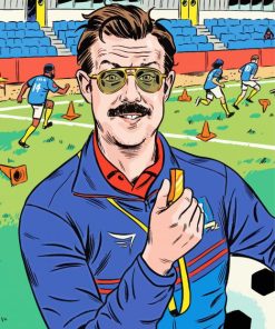 Illustration Ted Lasso Paint By Numbers