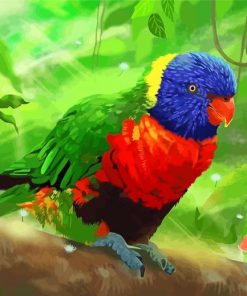 Tropical Bird Art Paint By Numbers