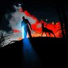 Man And Dog Silhouette Illustration Paint By Numbers