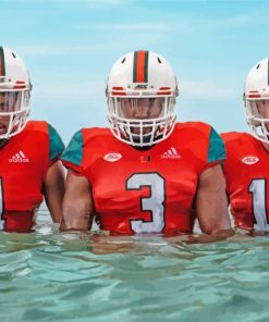 Miami Football Players Paint By Numbers