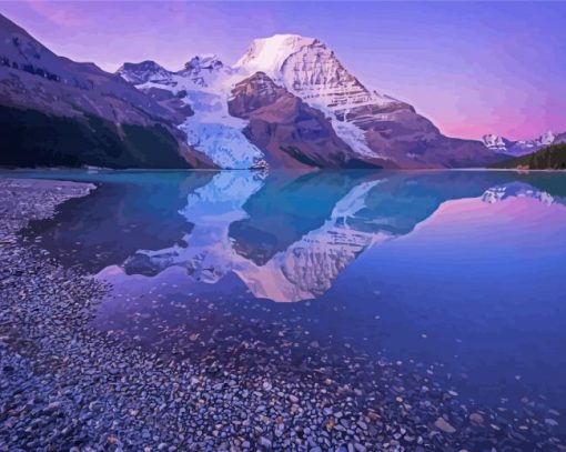 Mount Robson Lake Reflection Paint By Numbers