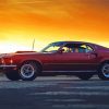 Old Mach 1 Mustang Paint By Numbers