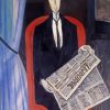 Portrait Of A Man With A Newspaper By Andre Derain Paint By Numbers