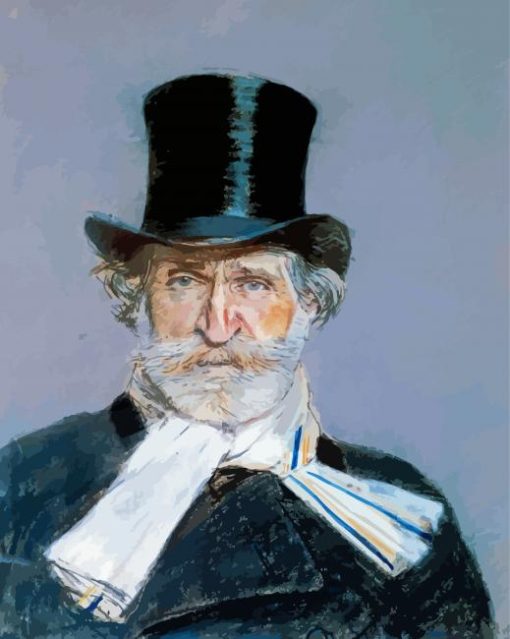 Portrait Of Giuseppe Verdi Giovanni Boldini Paint By Numbers