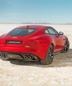 Red Jaguar F Type Car Paint By Numbers