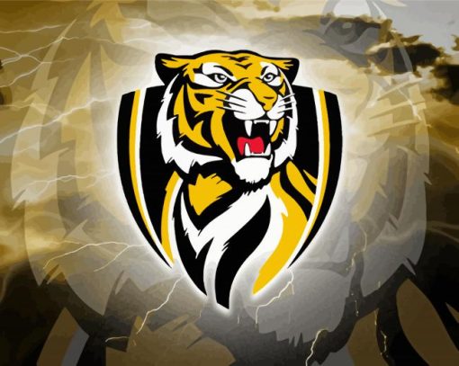 Richmond Tigers Logo Art Paint By Numbers