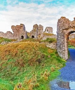 Rock Of Dunamase Ruins Paint By Numbers