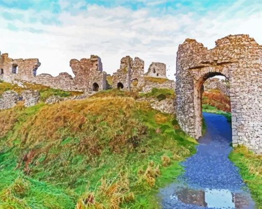 Rock Of Dunamase Ruins Paint By Numbers