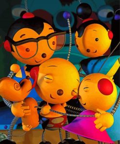 Rolie Polie Olie Family Paint By Numbers