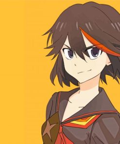 Ryuko Matoi Anime Character Paint By Numbers