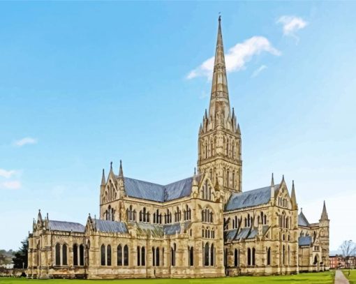 Salisbury Cathedral Paint By Numbers