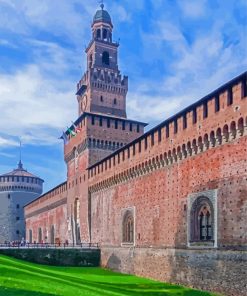 Sforzesco Castle Paint By Numbers