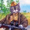 Soldier Army Cat Paint By Numbers