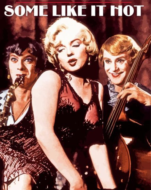 Some Like It Hot Poster Paint By Numbers