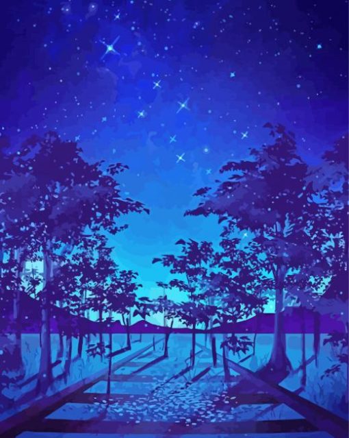 Starry Night Sky Paint By Numbers