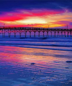 Sunset At Ocean Isle Beach Paint By Numbers