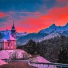 Sunset Winter Bavaria Paint By Numbers