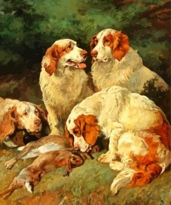 The Clumber Spaniels Dogs Paint By Numbers