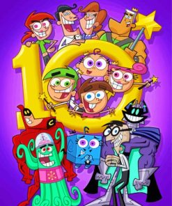 The Fairly OddParents Characters Paint By Numbers