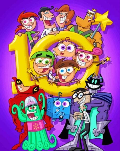 The Fairly OddParents Characters Paint By Numbers