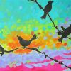 Three Birds Silhouette Paint By Numbers