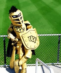 Ucf knights Mascot Paint By Numbers