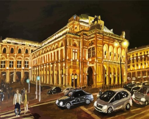 Vienna Opera House Art Paint By Numbers