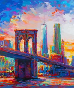 Aesthetic Abstract Colorful Bridge Paint By Numbers