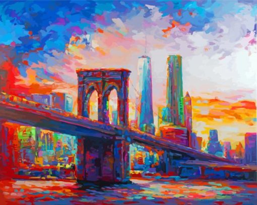 Aesthetic Abstract Colorful Bridge Paint By Numbers