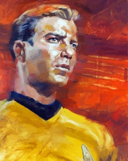 Aesthetic Captain Kirk Paint By Numbers