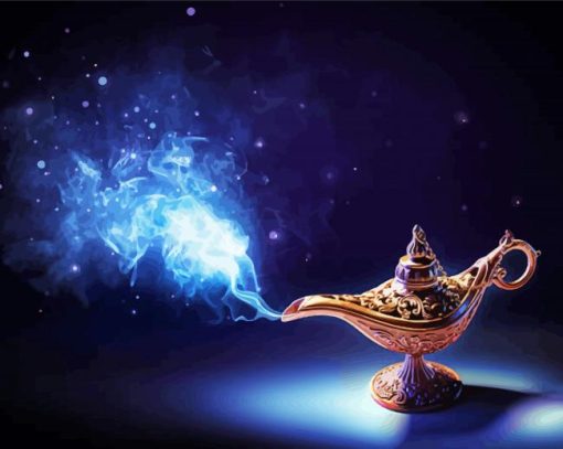 Aesthetic Genie Lamp Paint By Numbers