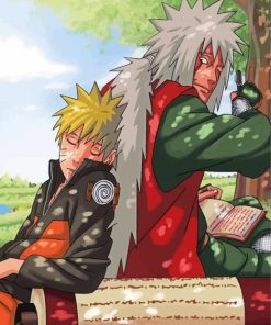 Aesthetic Jiraya And Naruto Paint By Numbers