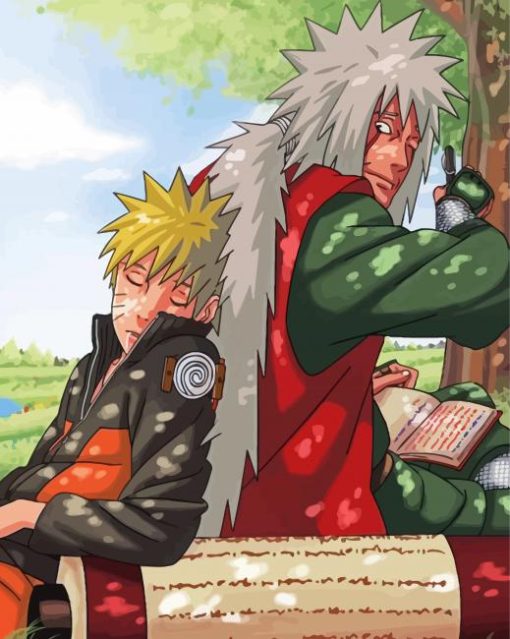 Aesthetic Jiraya And Naruto Paint By Numbers