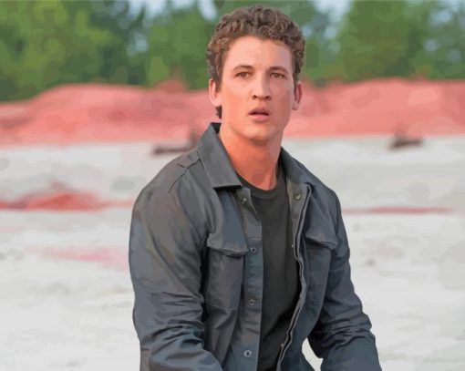 Aesthetic Miles Teller Actor Paint By Numbers