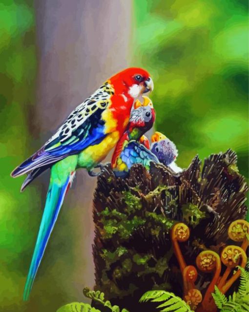 Aesthetic Rosellas Paint By Numbers