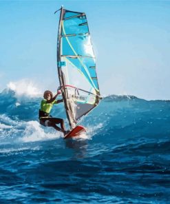 Aesthetic Windsurfer Paint By Numbers