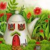 Aesthetic Fantasy Gnomes House Paint By Numbers